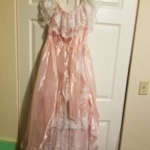 Pink Southern Victorian vintage ballgown